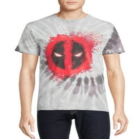 Marvel Deadpool Logo Tie Dye Muška grafička kratka majica, veličina s-3XL