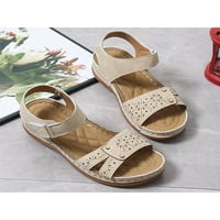Daefulne ženske casual cipele izdužene sandale Ljeto ravne sandale ulice udobna lagana otvorena cipela