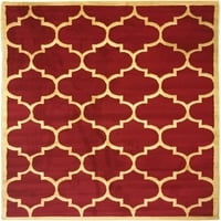 Homesense Kolekcija Crvena Žalfija Siva Polipropilenska Marokanska Rešetka Dizajnerska Površina - 7' 9'10