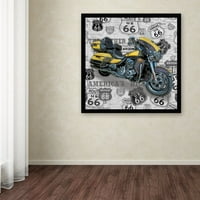 Zaštitni znak likovne umjetnosti 'Vintage motocikli na putu 4' platno Art Jean Plout