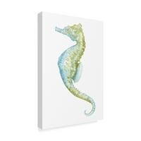 Zaštitni znak Likovna umjetnost' akvarel Seahorse II ' platnena Umjetnost Megan Meagher