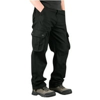 Njoeus muns Cargo Hlače Ljetne hlače Muške teretne hlače Modni casual vitki multi džepni ravni hlače na otvorenom na otvorenom napadačke hlače Sportske hlače Ležerna odjeća za muškarce na klirensu