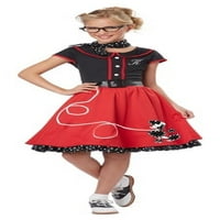 50-ih Halloweeart djevojke Halloween Fanchine-haljina za djecu, S