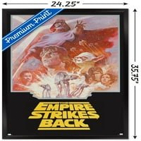 Star Wars: Empire udara natrag - Grupirani zidni poster sa jednim listom, 22.375 34 uramljeno