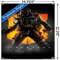 Call of Duty: Black Ops - Fire-deak-Ključ Art zidni poster sa push igle, 14.725 22.375