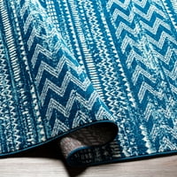 Tevazu plava 5'3 7 globalni tepih za pravokutnike