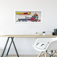 Dragon Ball Super: Super Hero - Ključni umjetnički zidni poster, 14.725 22.375 Uramljeno