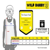 Wild Bobby, Cali California Bear Holding State Pop Kulture Muška Grafički Tank Top, Heather Grey, Srednji