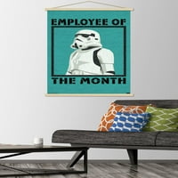 Star Wars: Saga - Zaposlenik mjesečnog zidnog postera sa drvenim magnetskim okvirom, 22.375 34