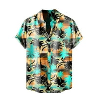 Ljetni trendi čišćenje Muška košulja Muška proljetna ljetna casual Tree Print Hawaiian rever kratkih rukava