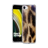Talkingcase tanka Navlaka za telefon kompatibilna za Apple iPhone SE 3rd 8 7, žirafa krzno Print, SAD