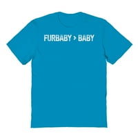 Furbaby baby humora Grafička mornarica Muška pamučna majica
