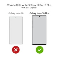 CASTIZACHINK Torbica za Samsung Galaxy Note Plus - Custom Ultra tanka tanka tvrda crna plastična pokrivača