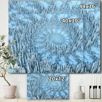 ART Designart apstraktna spirala zimskih stabala u šumi moderni platno zid Art Print u. široko unutra.