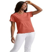 Hanes originali Ženska TRI-Blend klasična majica sa zakrivljenim rubom