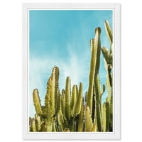 Wynwood Studio Prints Cactus Plantation Cvjetni i botanički botanikalci Zidno umjetnosti Platno Ispiši zeleno svijetlo plavo 13x19