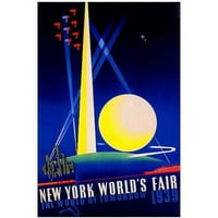 Zaštitni znak Fine Art New York Worlds Sajam 1939 Platno umetnost Joseph Binder