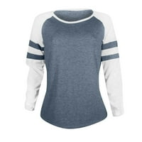 Bluze za žene modni Dugi rukav spoj bluza Tops odjeća majice XL