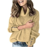 Ženske prevelike džemper za pulover kabela Klint džemper za dugi rukavi