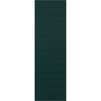 Ekena Millwork 12 W 75 H True Fit PVC horizontalni šlag Moderni stil fiksne kapke, termalno zeleno