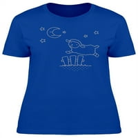 Slatka ovčja skica Doodle T-Shirt žene-slika Shutterstock, ženski x-veliki
