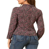 Jedinstvena povoljna ženska cvjetna bluza s dugim rukavima