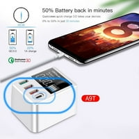 Port za prikaz USB C Charger fast charger 3. QC zidno punjenje za iPhone Samsung Quick Charge Adapter
