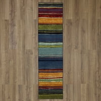Mohawk Home štampani Rainbow trkač Rug, Multi-boja, 2'8'