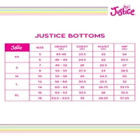 Justice Girls čvrste helanke sa metalik detaljima, veličine 5 - & Plus