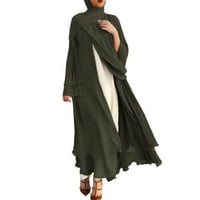 Dvorac ženski šifon Musliman Cardigan Kaftan istočno Arabian Abaya haljina casual islamska prekriva duge