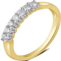 Carat TW okrugli dijamant 10k dijamant od žutog zlata dijamantski kamen za vjenčanje