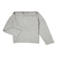 Wonder Nation džemper s kapuljačom za djevojčice s dugim rukavima, veličine 4 - & Plus
