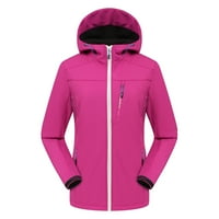 Pimfylm Puffer Jacket Casual Oversize Jacket Žene Hot Pink L