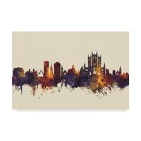 Zaštitni znak likovne umjetnosti' Lincoln England Skyline III ' platnena Umjetnost Michaela Tompsetta