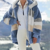 Zimska kaput jakna s kapuljačom na otvorenom Ženska jakna sa kapuljačom sa džepnim kaputom Ženska moda