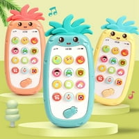 Simulirani mobilni telefon dvojezični muzički LED ananas oblik djece Edukativne igračke za djecu Poklon