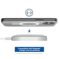 onn. MagSafe kompatibilna dvoslojna futrola za iPhone Mini, Clear