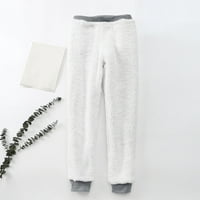 Yuelianxi Božić Moda žene Plus toplo Božić Print baršun sa džepovima zadržati toplo pantalone pantalone
