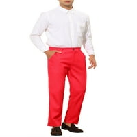 Jedinstvena povoljna za muškarce Slim Fit pantalone ravne prednje solidne poslovne hlače