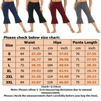 Bootcut Yoga Crop Flare džep za pantalone za žene Vježba visokog struka aktivna Odjeća Capris rastezljivo