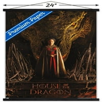 Kuća zmajeva - Rhaenyra Dragon Glava jedan lim zidni poster sa magnetnim okvirom, 22.375 34